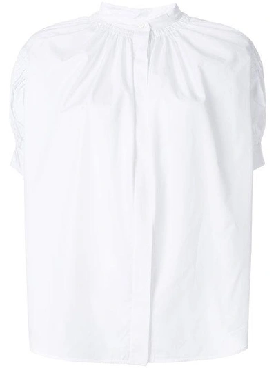 Jil Sander Short Sleeve Gathered Shirt