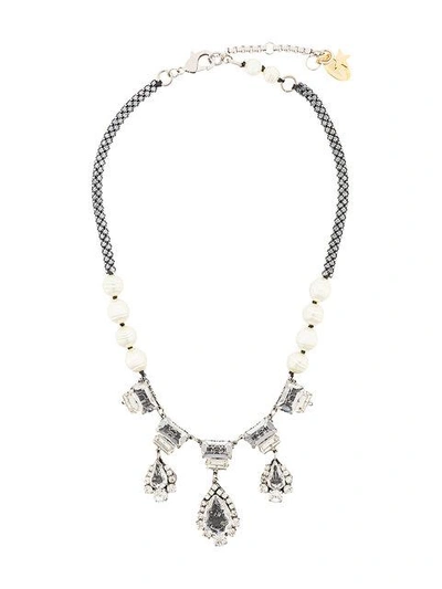 Radà Embellished Necklace - Metallic