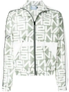 Andrea Crews Zipped Slogan Jacket - Multicolour