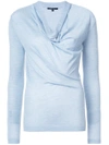 Derek Lam Ciciley Long Sleeve Sweater In Blue