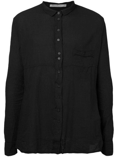 Aleksandr Manamïs Long-sleeve Fitted Shirt - Black
