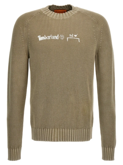 A-cold-wall* Acw X Timberland Fisherman Knit Sweater In Green