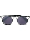 Yohji Yamamoto Round Frame Sunglasses In Black