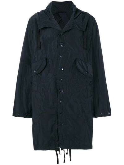 Engineered Garments Hooded Parka In Navy