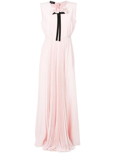 Rochas Pleated Bow Front Gown
