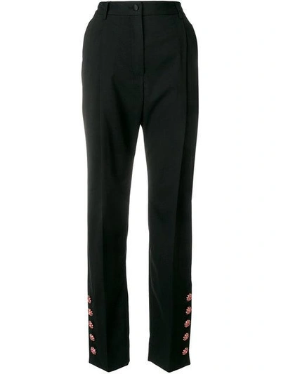 Dolce & Gabbana High Waisted Trousers - Black