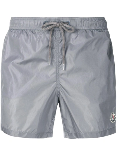 Moncler Logo Plaque Swimming Trunks