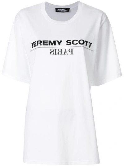 Jeremy Scott Logo Print Oversized T