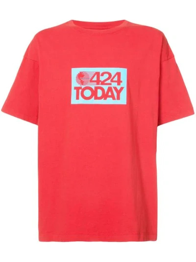 424 Today T-shirt In Red