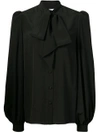 Givenchy Pussybow Blouse - Black