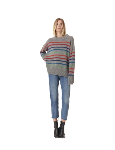 La Ligne Marin Wool & Cashmere Sweater In Rainbow Stripe