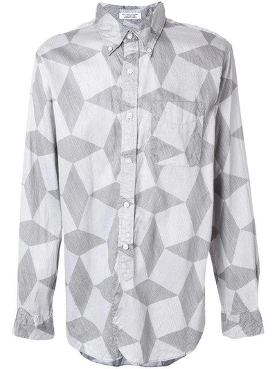 Engineered Garments Abstract Pattern Shirt In Grey