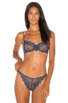 Only Hearts So Fine Lace Underwire Bra In Blue