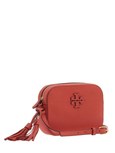Tory Burch Red Leather Shoulder Strap