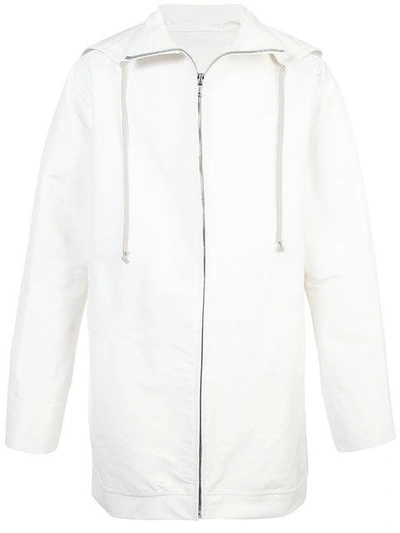 Rick Owens Dirt Windbreaker Jacket - White