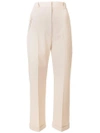 Jacquemus High Rise Trousers In Neutrals