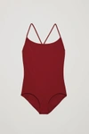 Cos Crossover Swimsuit In Red