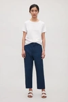 Cos Relaxed Twill Chinos In Blue