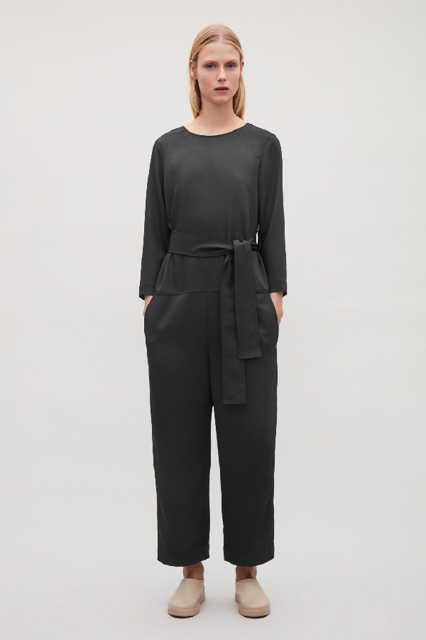 cos belted jumpsuit