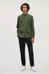 Cos Cotton Button-down Shirt In Green