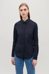 Cos Slim-fit Shirt In Blue