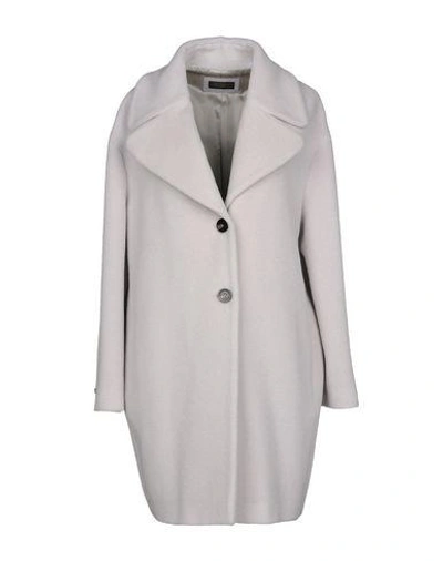 Peserico Coat In Light Grey