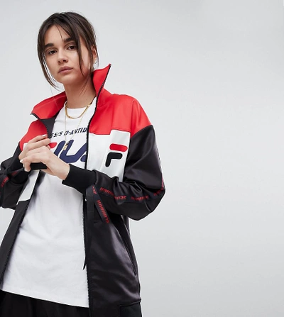 D-antidote X Fila Track Jacket With Taping - Black