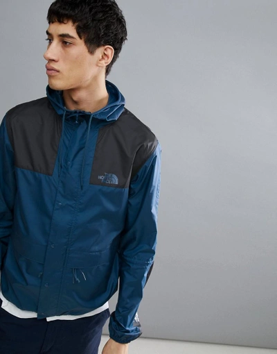 The North Face 1985 Mountain Jacket Hooded 2 Tone In Blue Blue Modesens