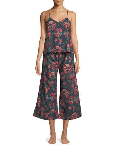 Desmond & Dempsey Floral-print Camisole Pajama Set In Multi Pattern