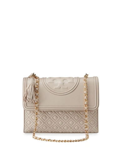 Tory Burch 'fleming' Convertible Shoulder Bag - Beige In Bedrock