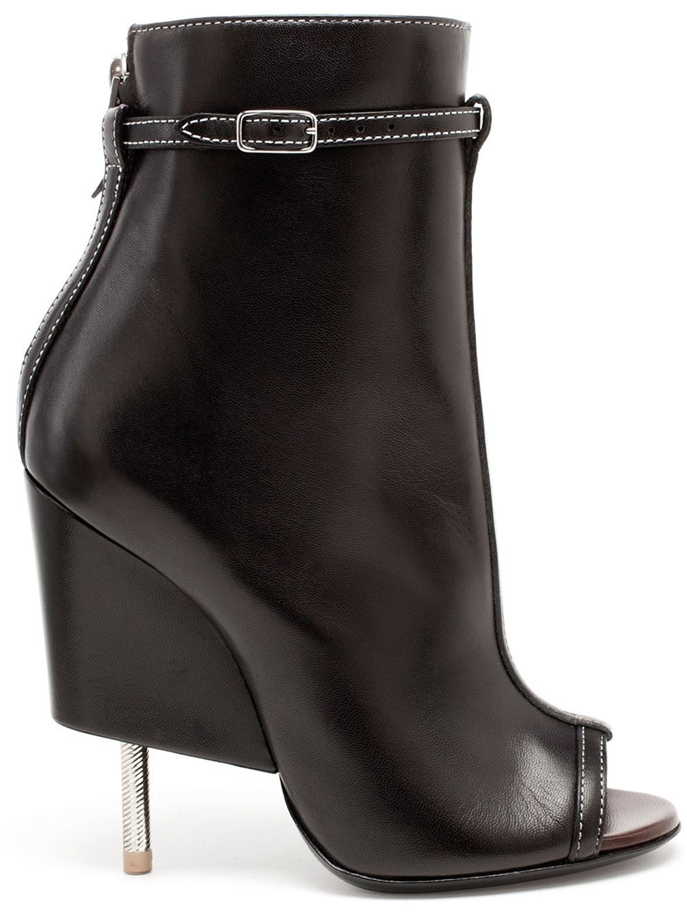 Givenchy Peep-toe Ankle Boots | ModeSens