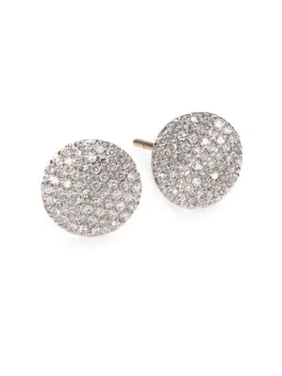 Phillips House Women's Pavé Diamond & 14k Yellow Gold Infinity Stud Earrings