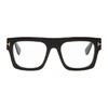 Tom Ford Men's Rectangular Acetate Eyeglasses, Black