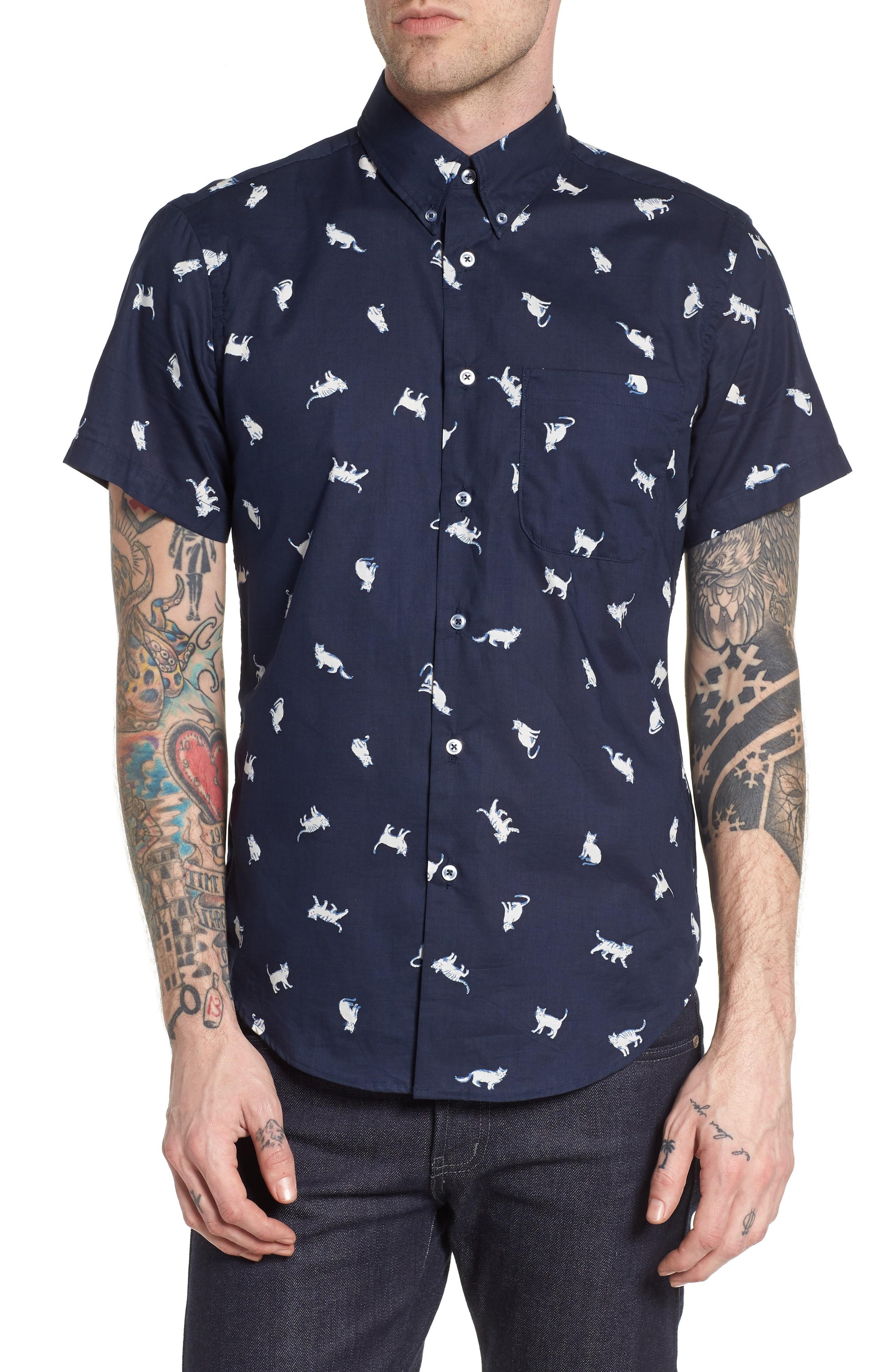 naked and famous cat shirt