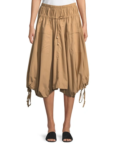 Donna Karan New York Pull-on Trapeze Skirt In Desert