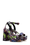 Larroude Dolly Ankle Strap Platform Sandal In Miscellaneous