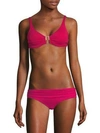 Melissa Odabash Underwire Bikini Top In Berry