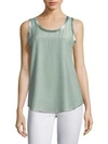 Lafayette 148 Reversible Perla Tank In Herbal Mist