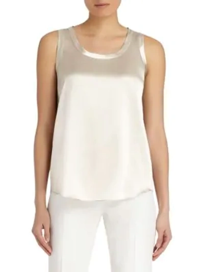 Lafayette 148 Reversible Perla Tank In Raffia