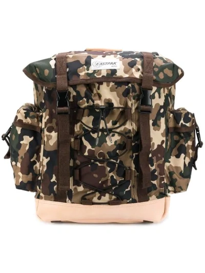 Apc Camouflage Print Backpack In Multicolour