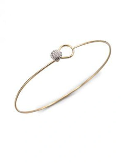 Phillips House Love Always Diamond & 14k Yellow Gold Wire Bangle Bracelet