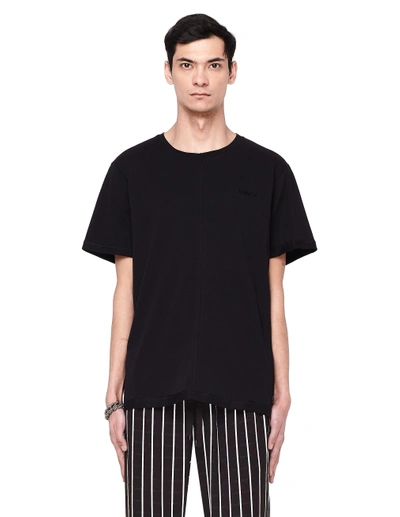 Yang Li Cotton Crew Neck T-shirt In Black
