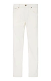 Ralph Lauren Varick Slim Straight Jean In Hdn White Stretch