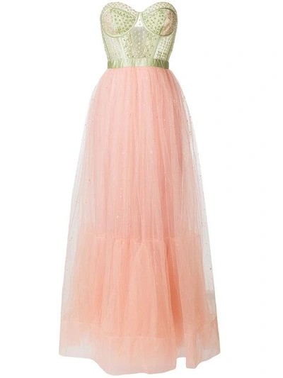 Temperley London Cannes Midi Dress In Pink