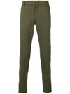 Dondup Slim-fit Tailored Trousers In Green