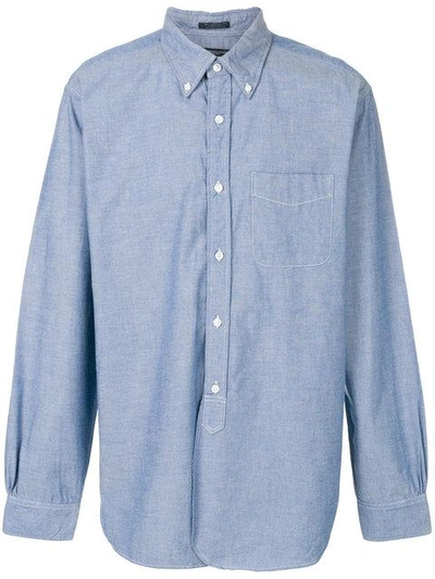 Engineered Garments Button Down Shirt In Blue