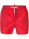 Dsquared2 Drawstring Swim Shorts In Red