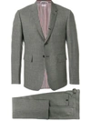 Thom Browne Classic Suit With Tie In 2ply Fresco In Grey