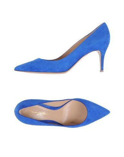 Gianvito Rossi Pumps In Bright Blue