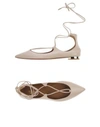 Aquazzura Ballet Flats In Beige